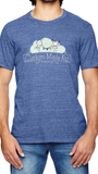 Unisex CMK Pacific Blue Vintage-wash T-shirt